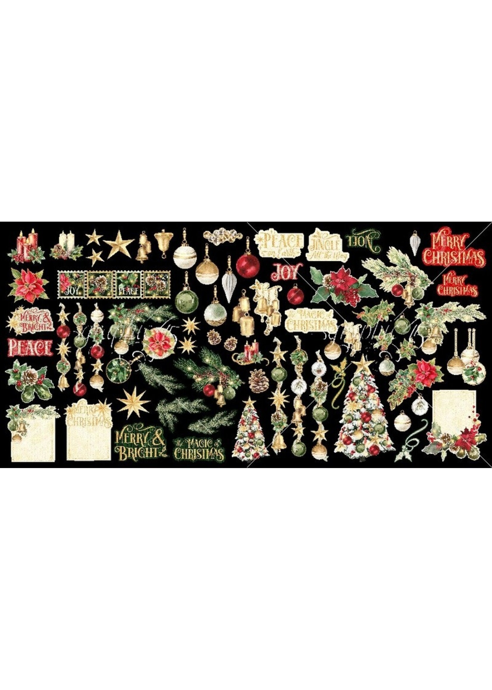 Graphic 45 Ephemera Assortment, Merry & Bright