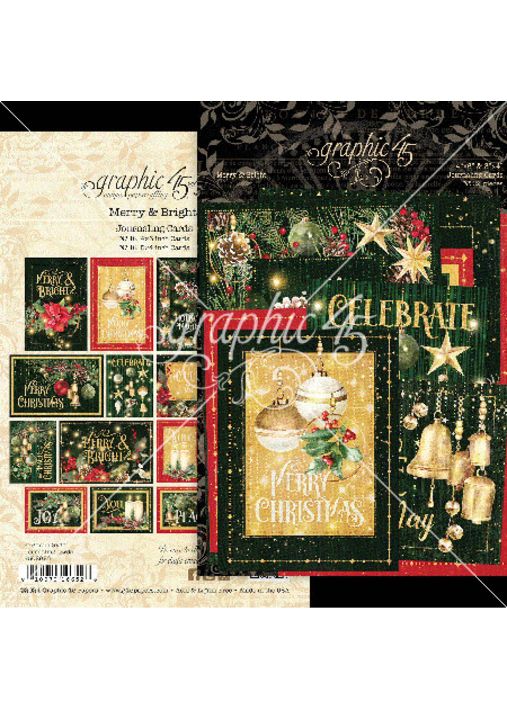 Graphic 45 Journaling Cards, Merry & Bright