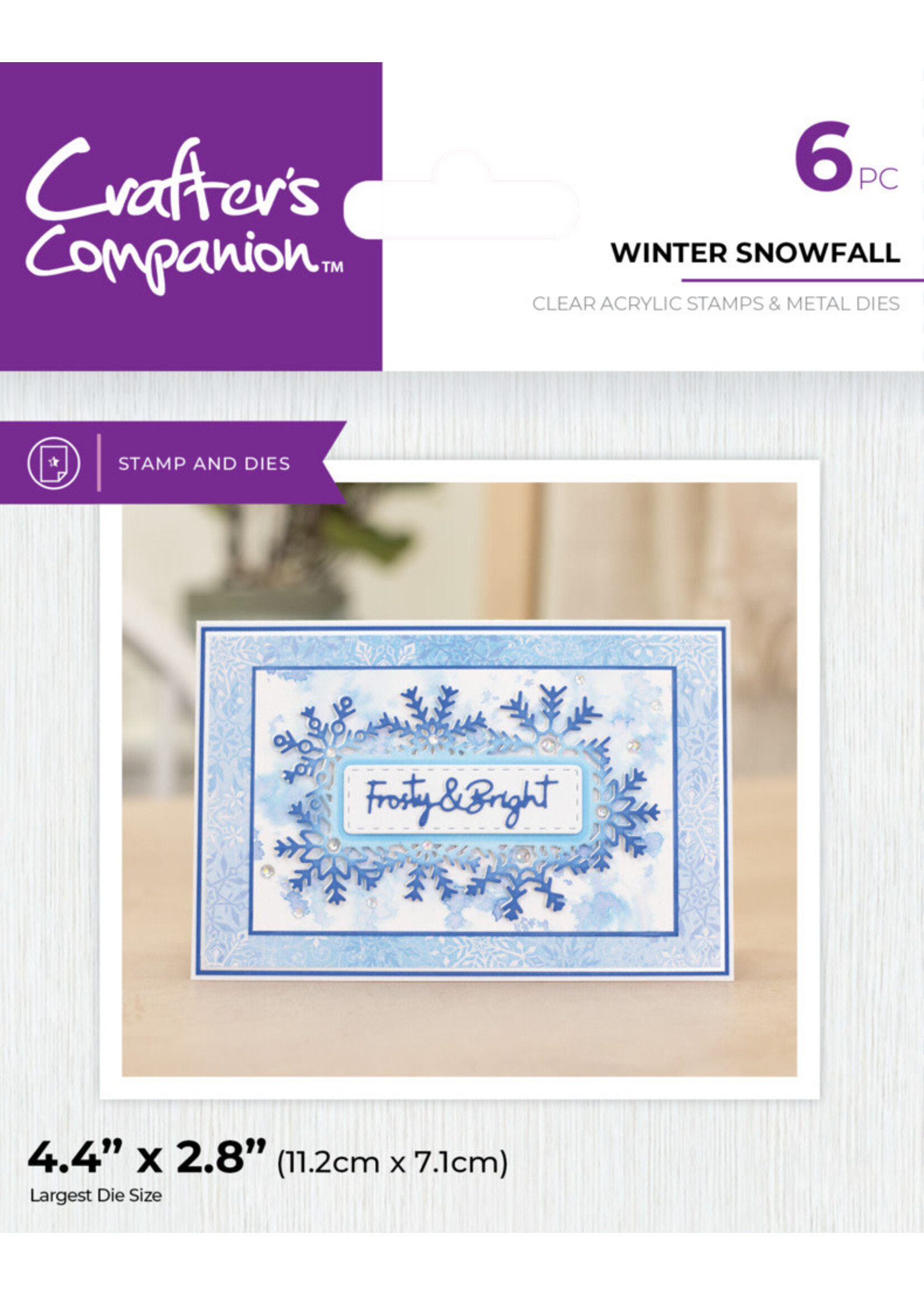 Crafter's Companion Stamp & Die, Winter Snowfall