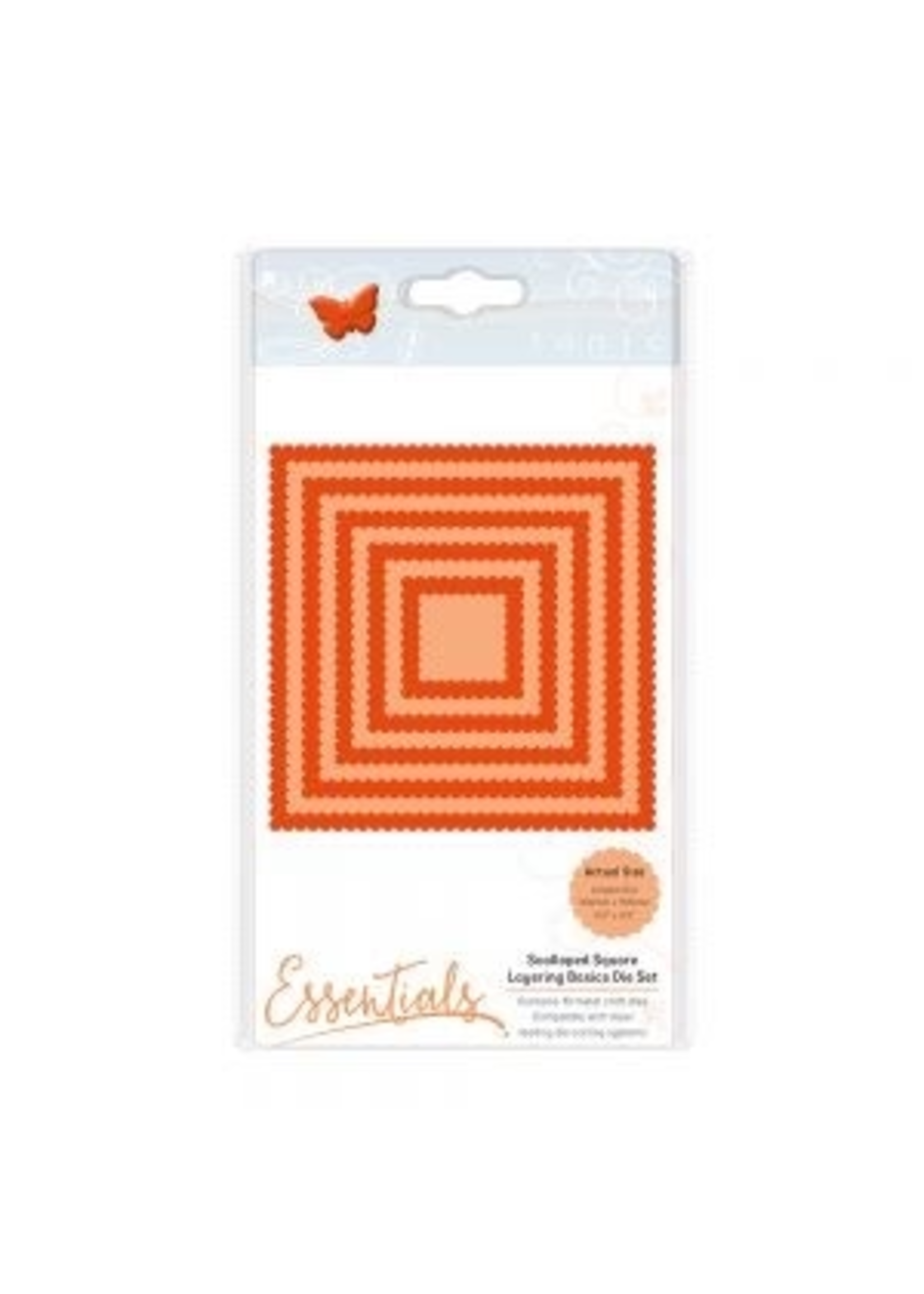 Tonic Studios Layering Basics Die Set, Scalloped Squares
