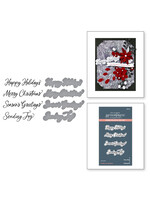 Spellbinders BetterPress Plate & Die Set, Sending Joy Sentiments