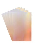 Tonic Studios Craft Perfect 8.5x11 Iridescent  Mirror Cardstock, Angel Fire (5)