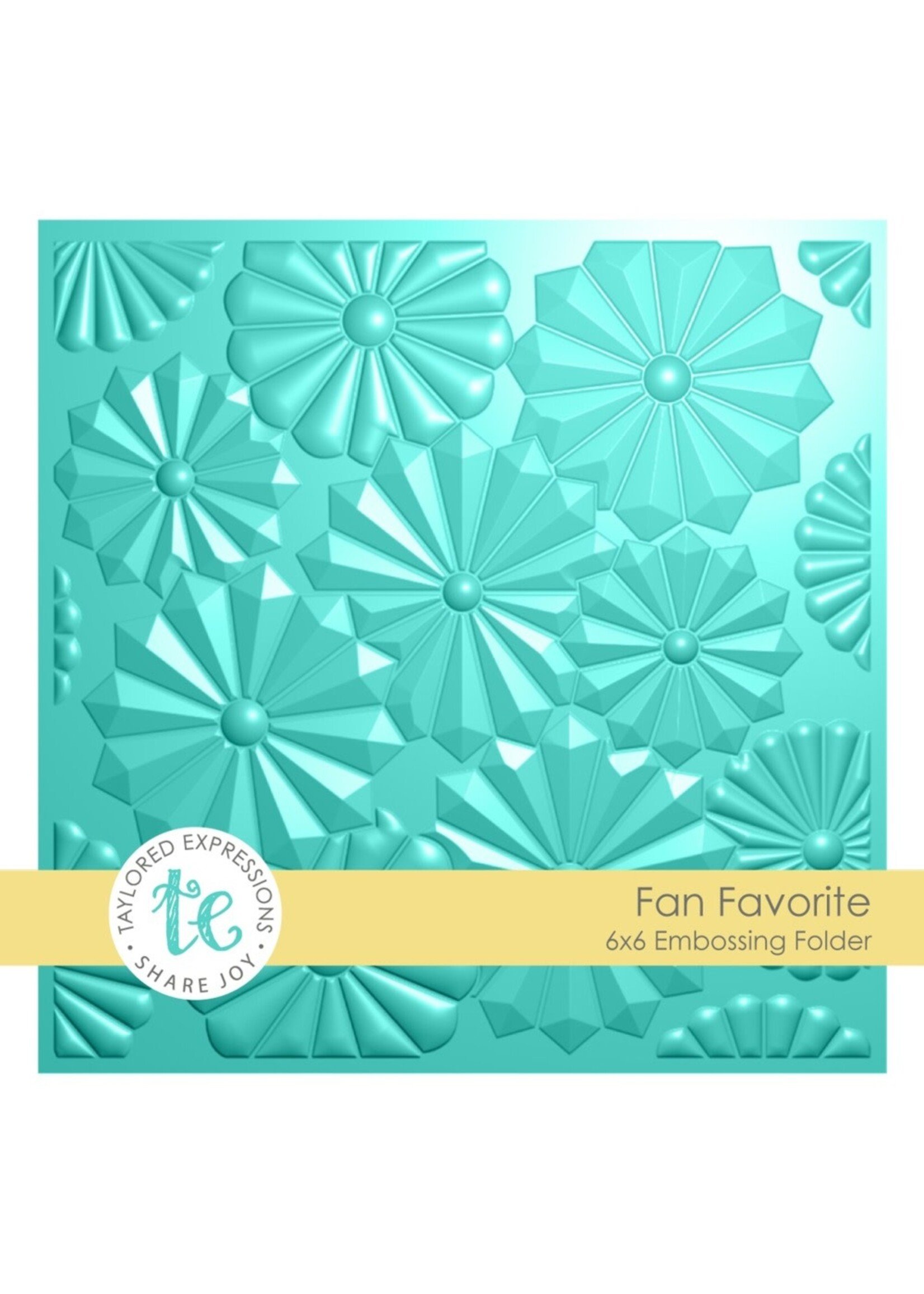 Taylored Expressions 6x6 3D Embossing Folder, Fan Favorite