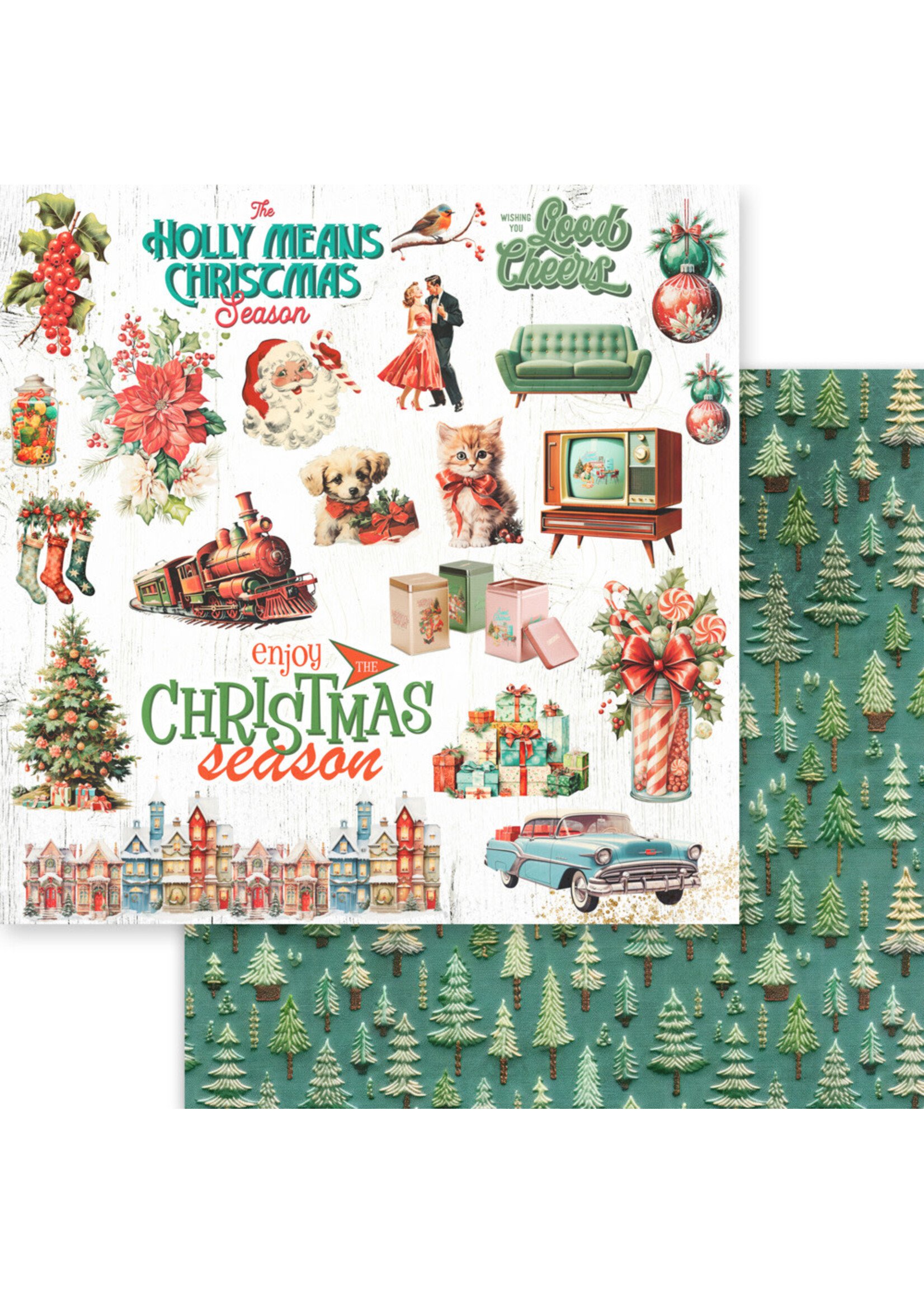 Memory Place 12x12 Merry & Bright, Holiday Cheers 06