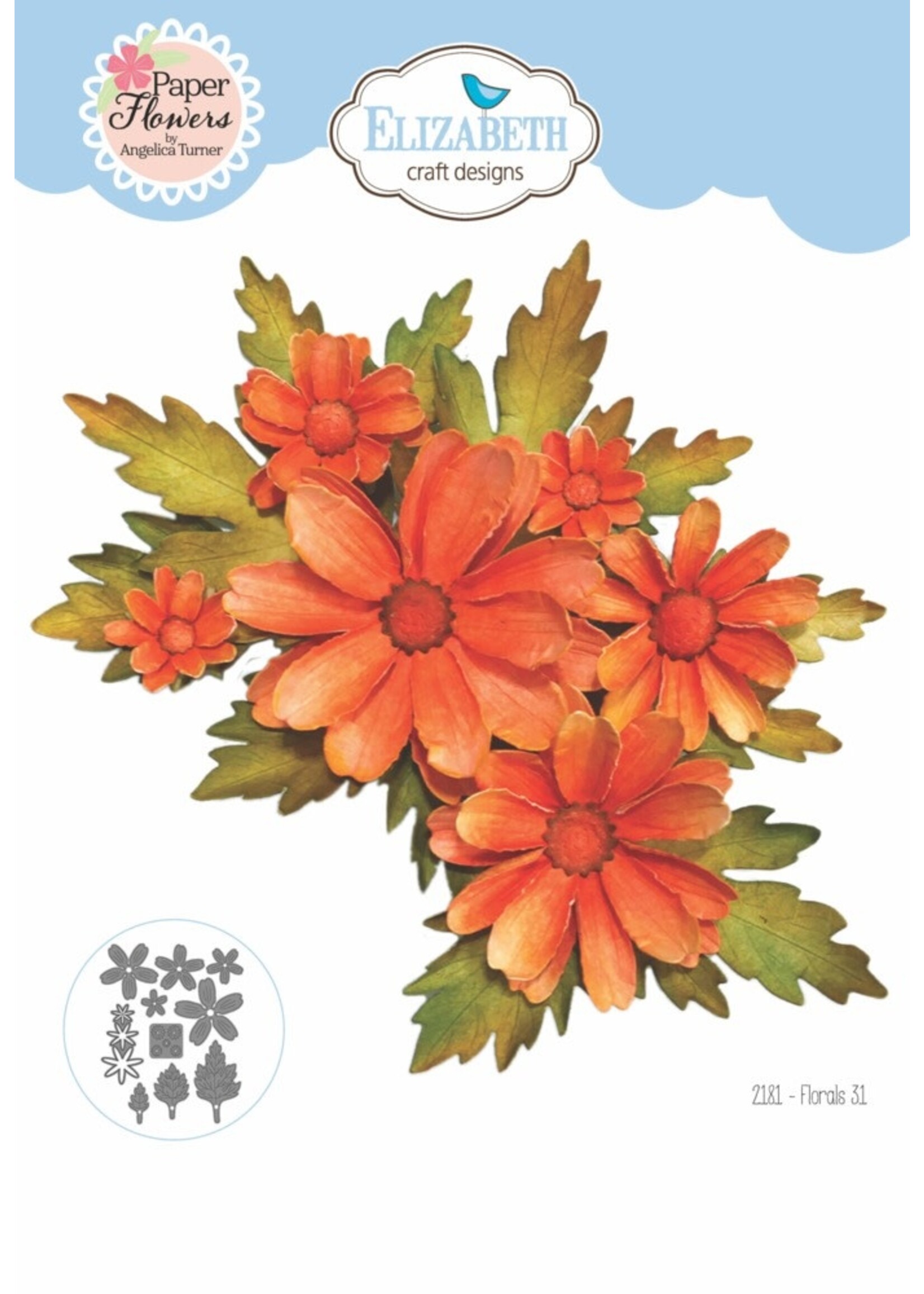 Elizabeth Craft Design Angelica Turner Die, Florals 31