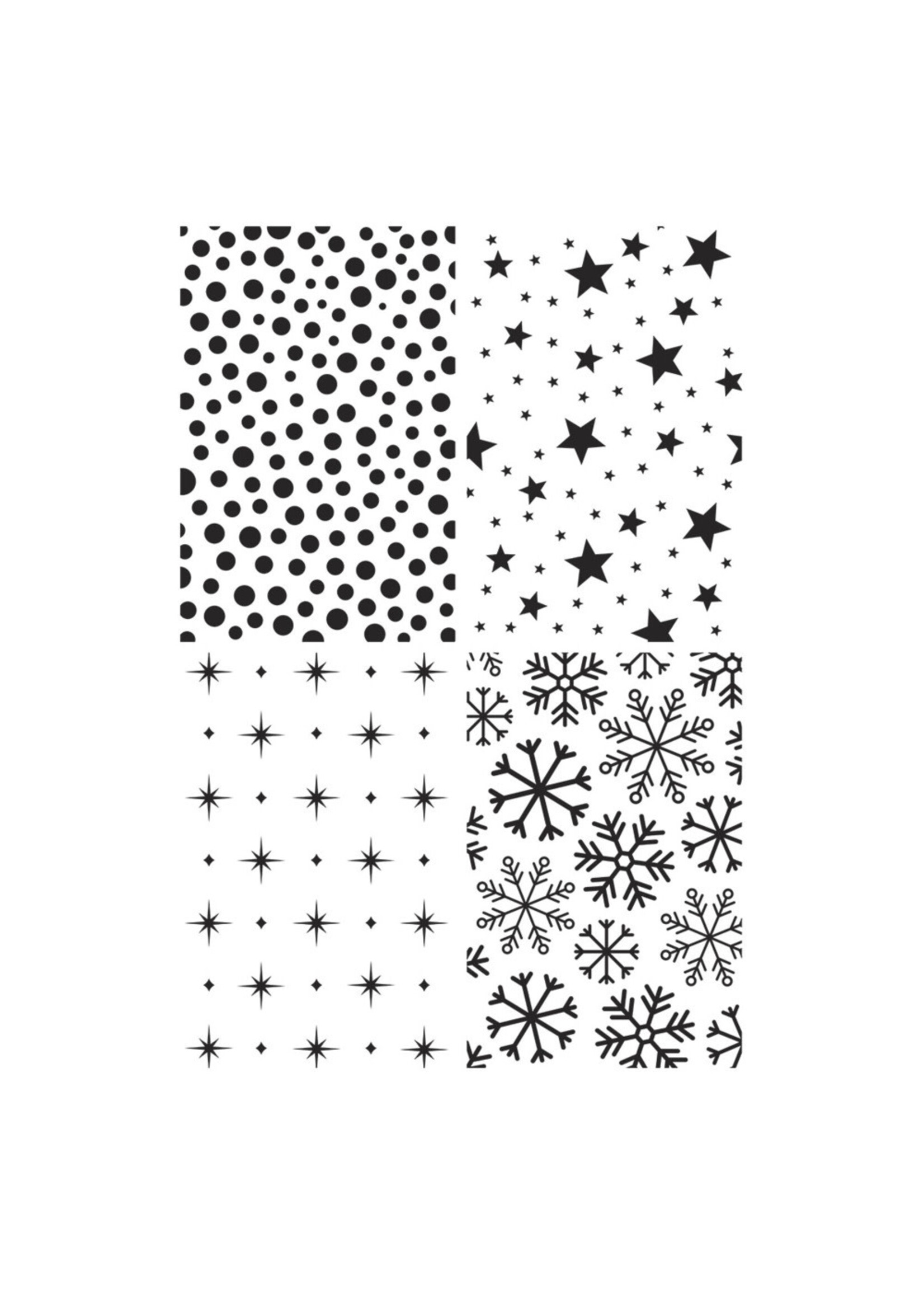 Spellbinders Lisa Horton BetterPress Plates, Holiday Background Panels