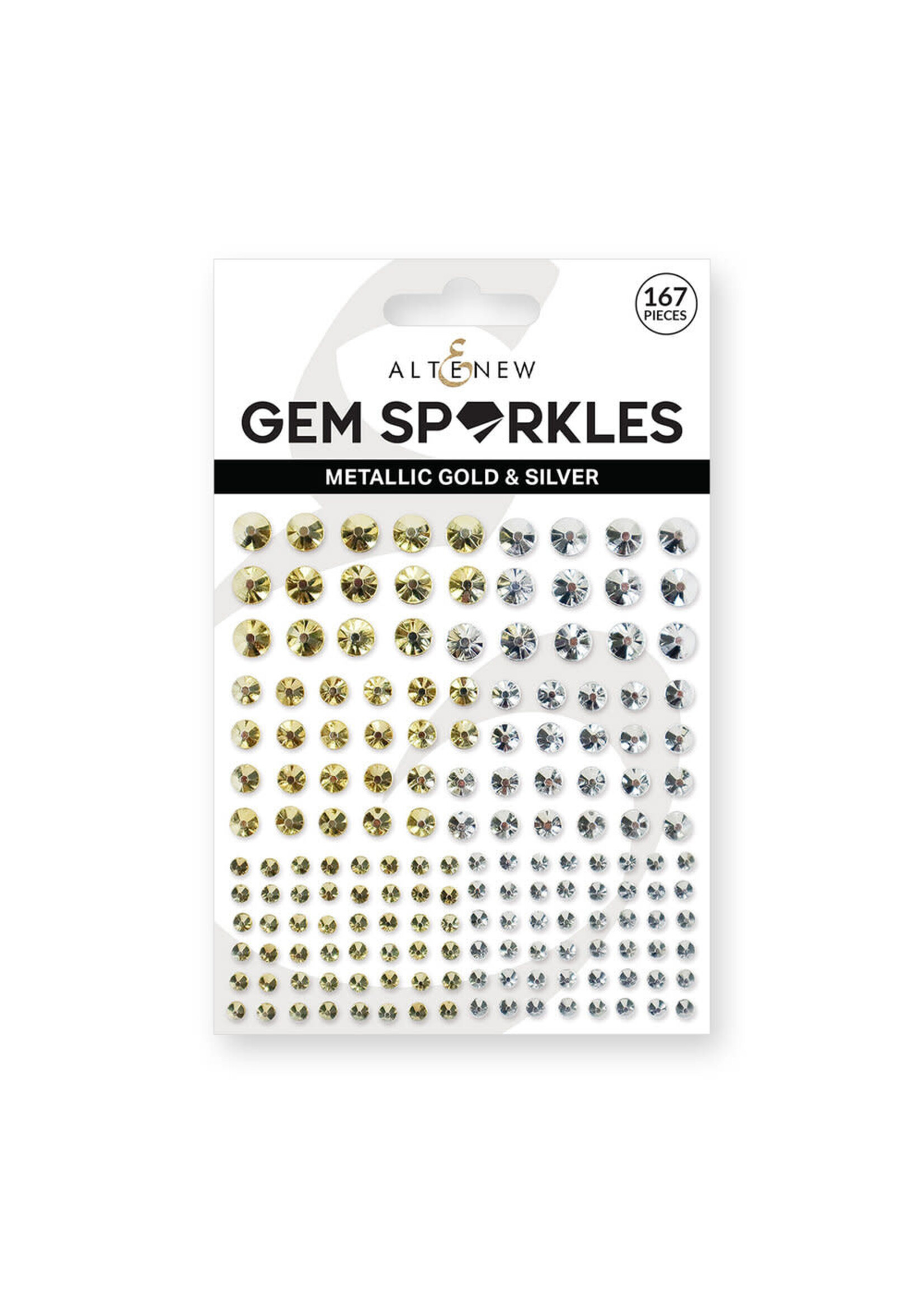 Gems, Metallic Gold & Silver Gem Sparkles
