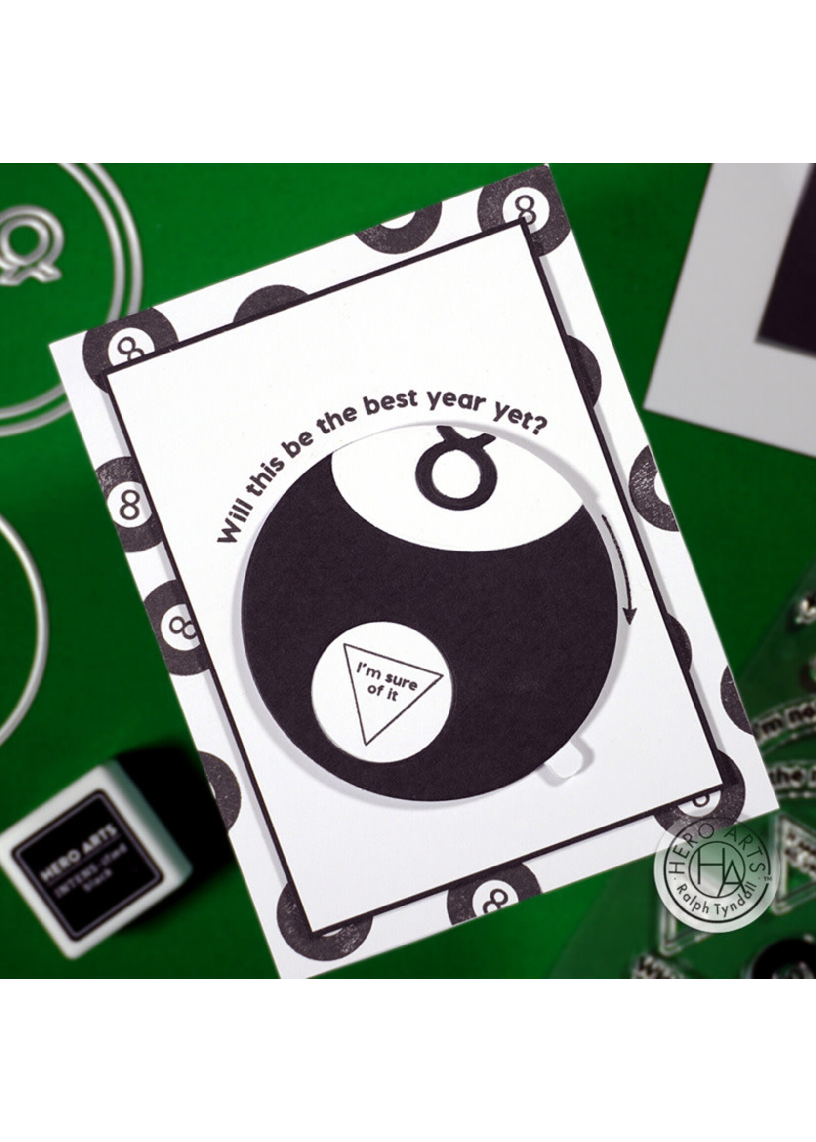 Hero  Arts RT Stamp & Die,  Interactive Eight-Ball