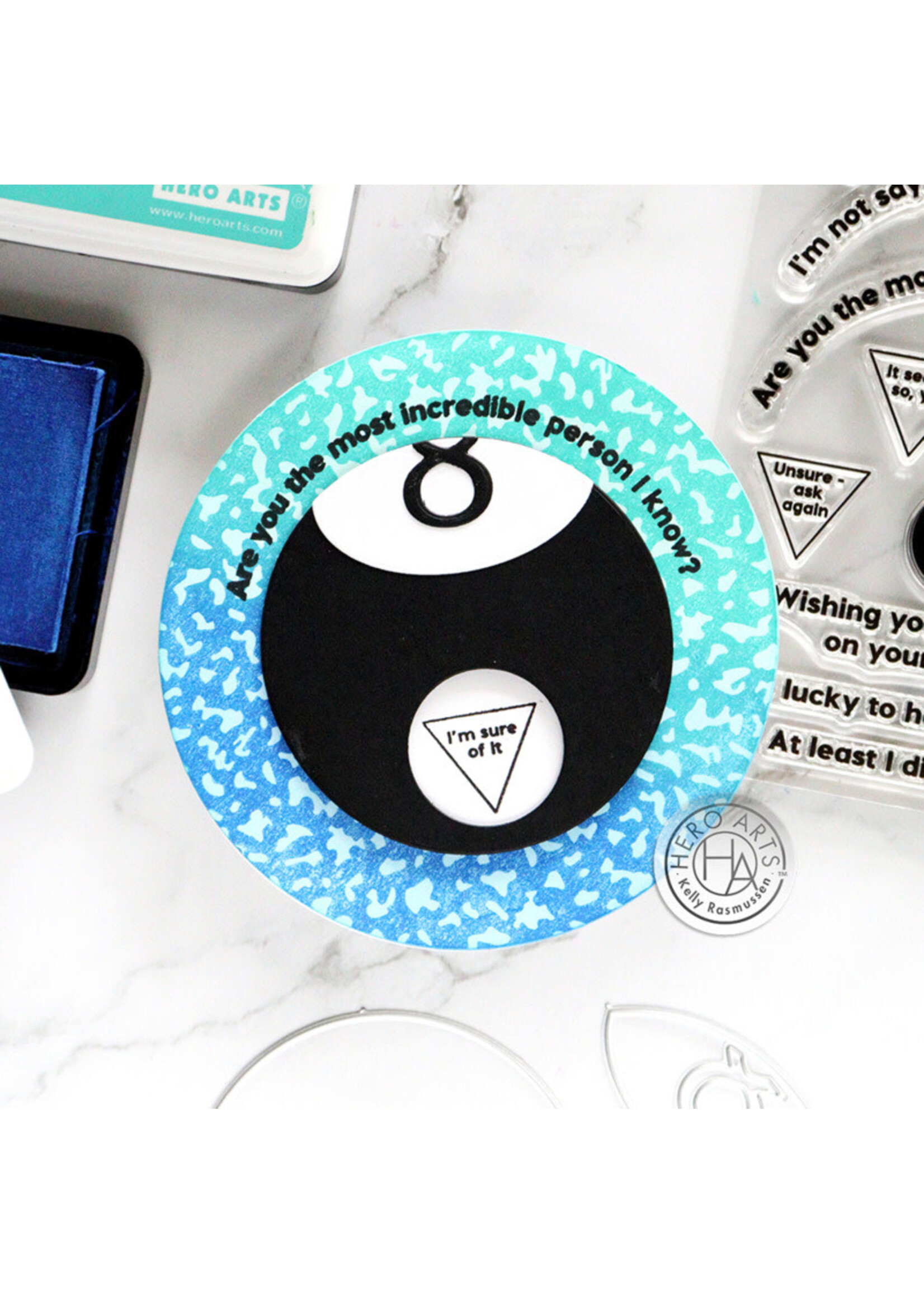 Hero  Arts RT Stamp & Die,  Interactive Eight-Ball