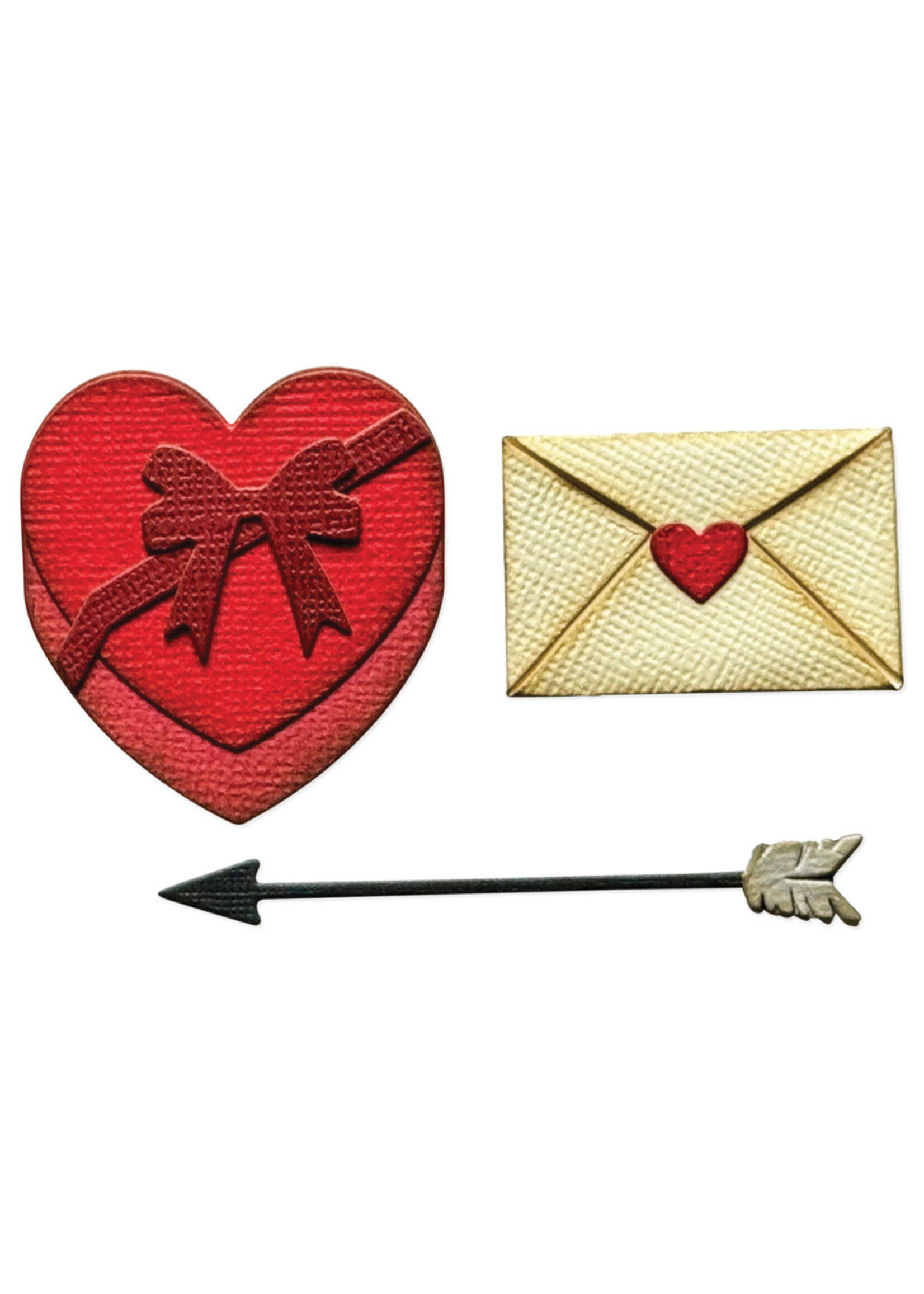 Sizzix Tim Holtz Sidekick Side-Order Thinlits, Love Notes