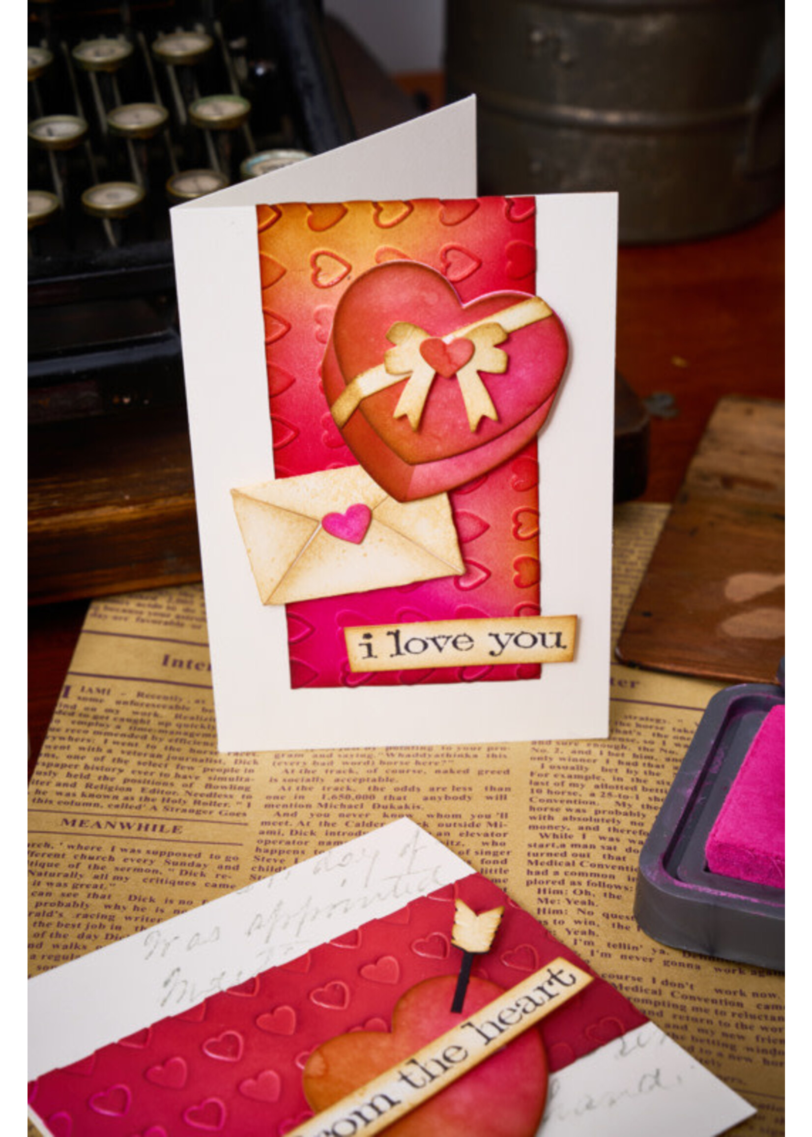 Sizzix Tim Holtz Sidekick Side-Order Thinlits, Love Notes