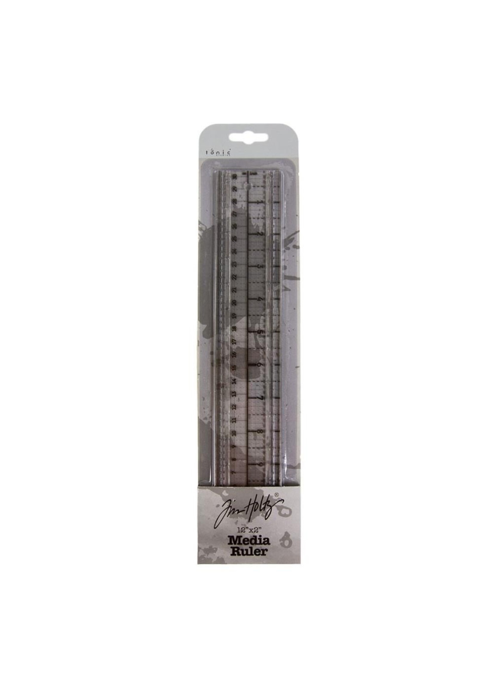 Tonic Studios Tim Holtz Media Ruler, 12"x2"