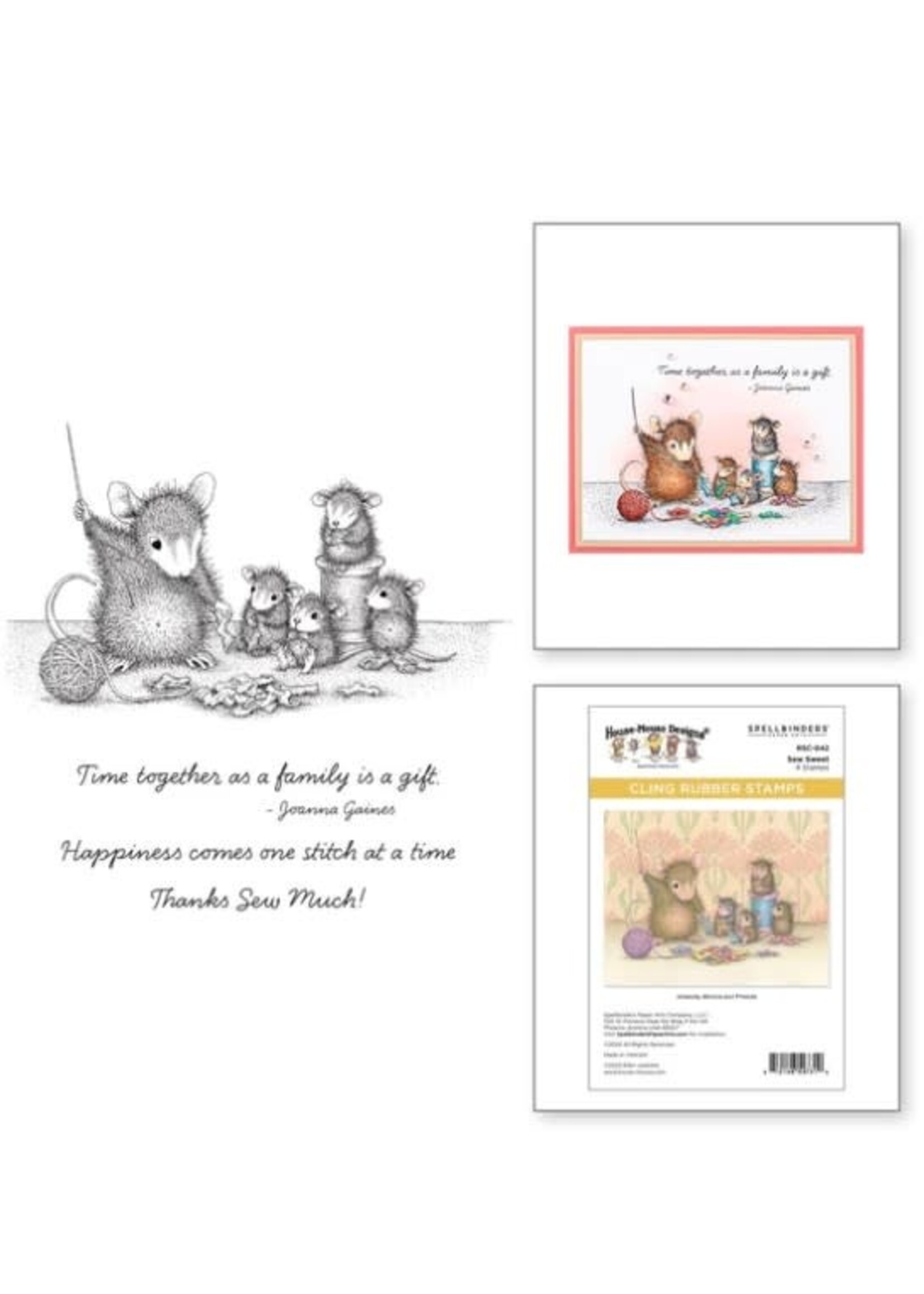Spellbinders Spellbinders House Mouse Stamp, Sew Sweet