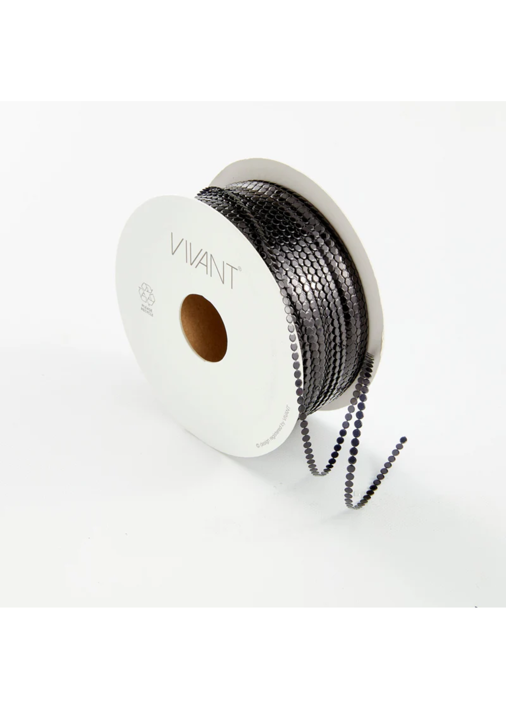 Spellbinders Vivant Circle Metallic Cord, Black (Per Metre)
