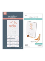 Spellbinders BetterPress Plate & Die Bundle, 2025 DIY Calendar and Easel