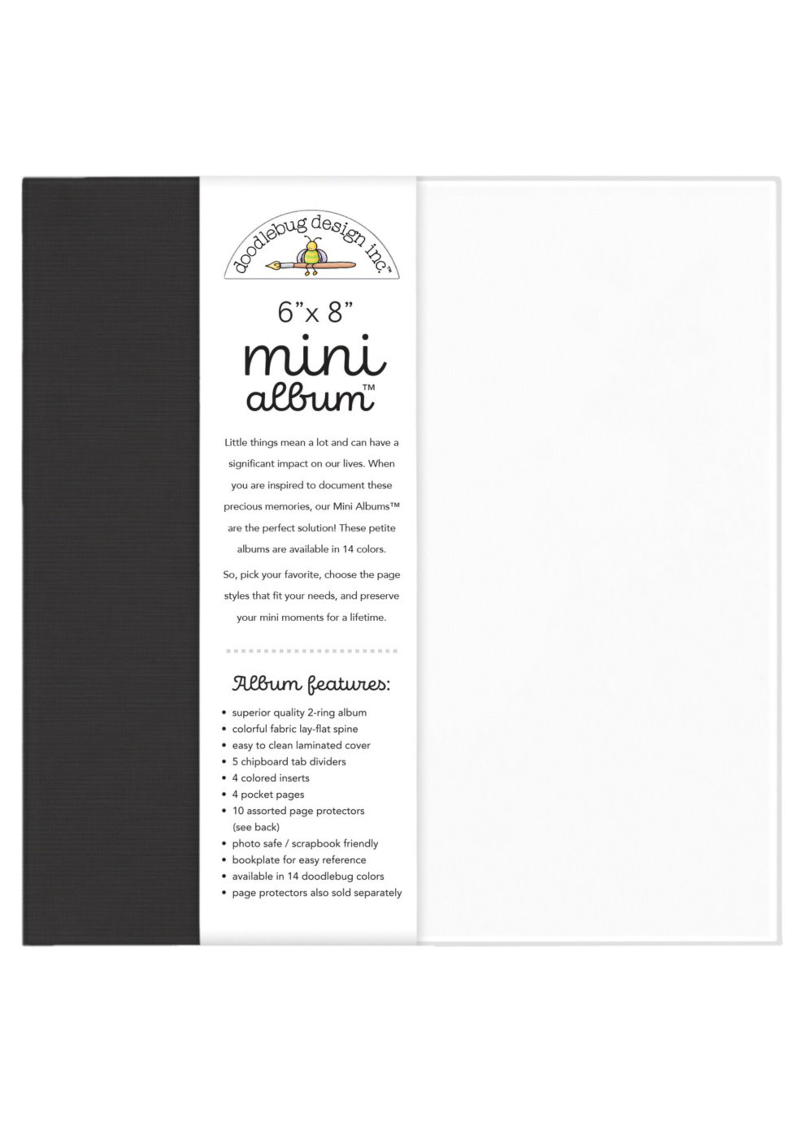 Doodlebug Doodlebug Mini Album 6"x8", Beetle Black