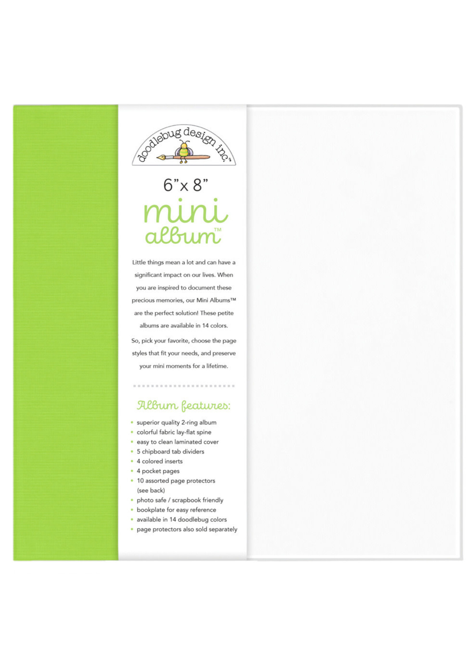 Doodlebug Doodlebug 6"x8" Mini Album, Limeade
