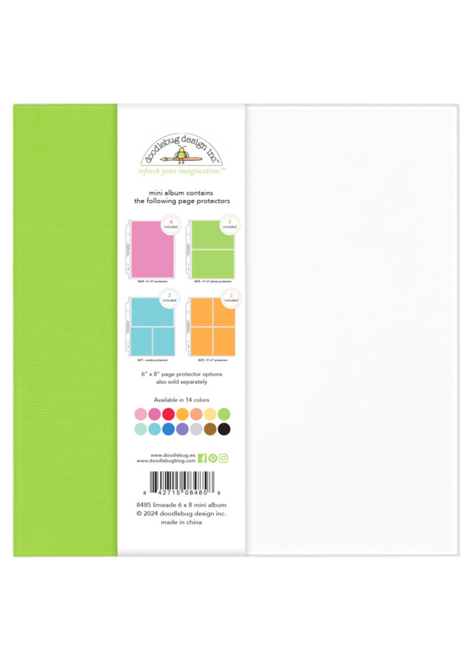 Doodlebug Doodlebug 6"x8" Mini Album, Limeade