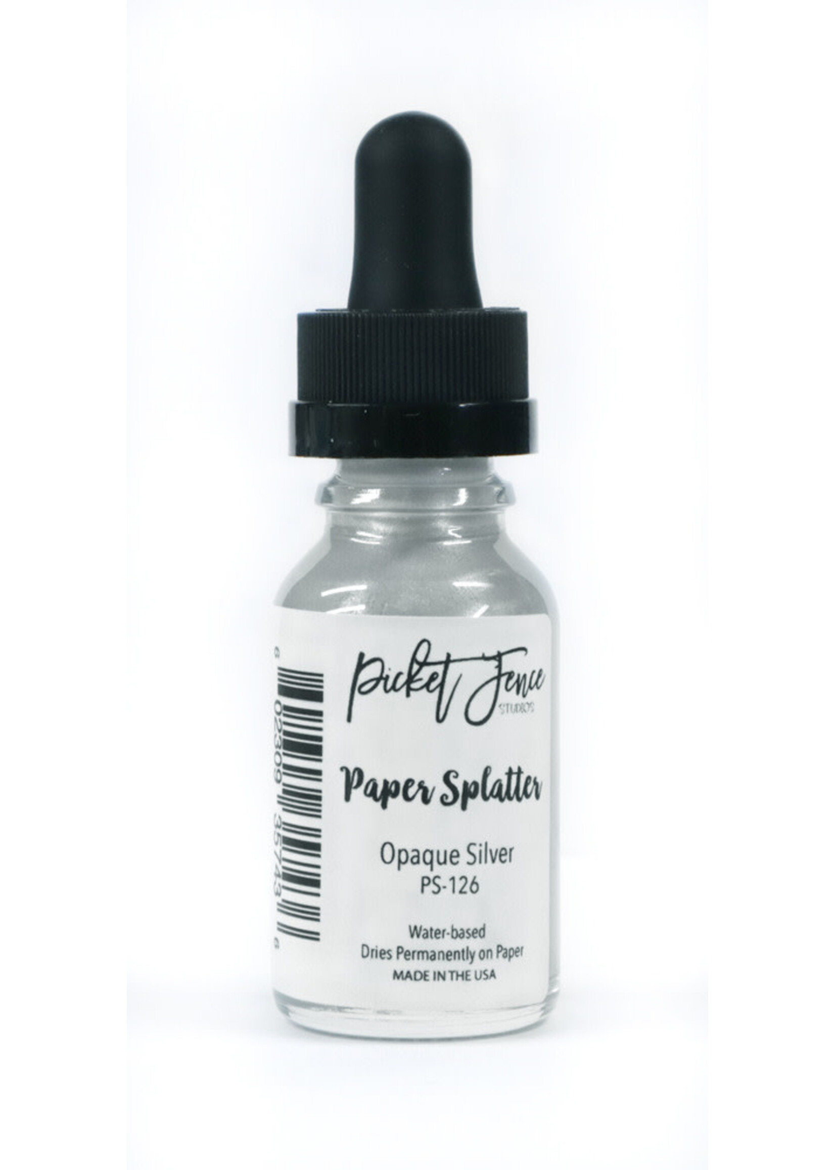 Picket Fence Studios Paper Splatter, Opaque Silver