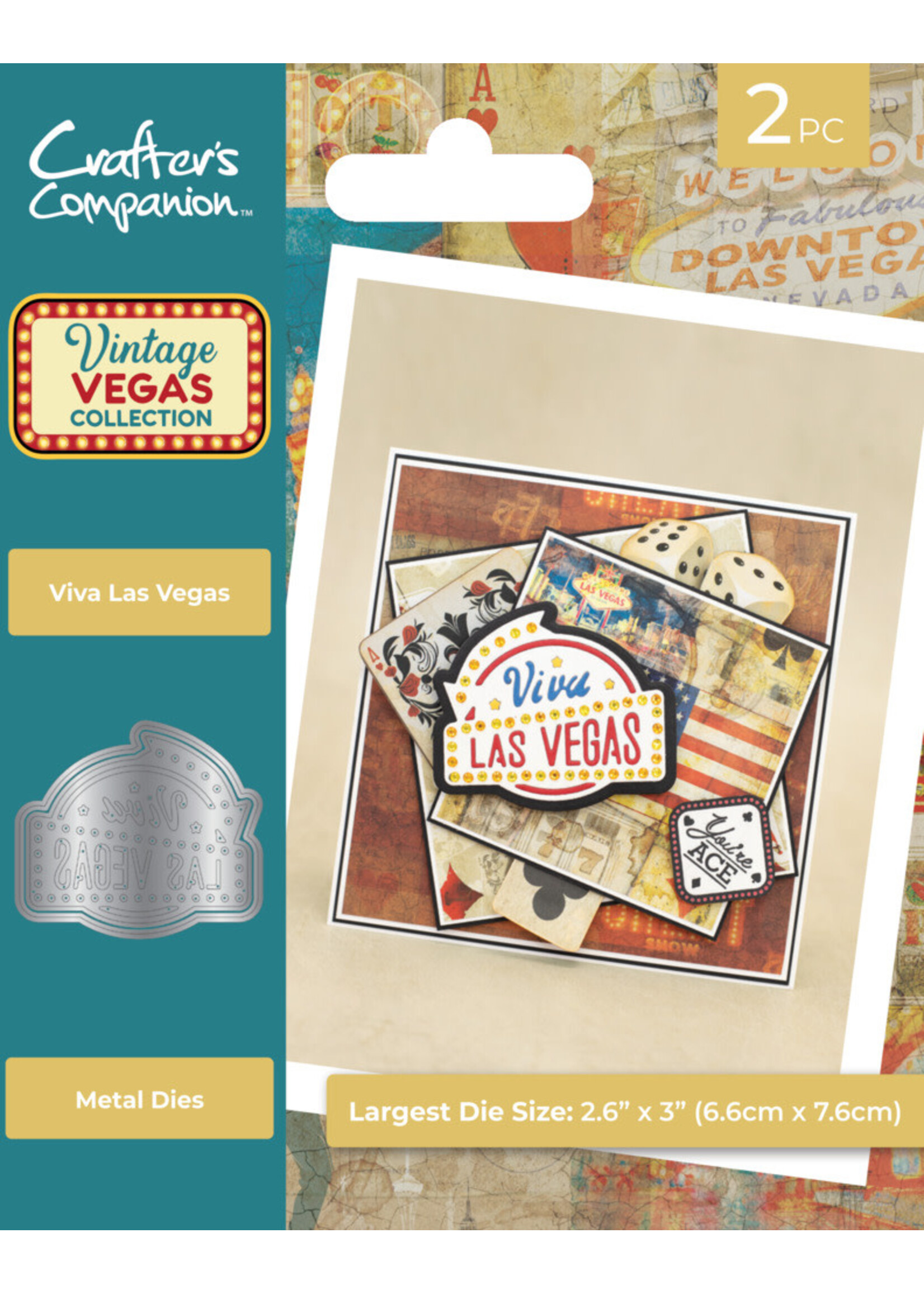 Crafter's Companion Die, Vintage Vegas Collection - Viva Las Vegas