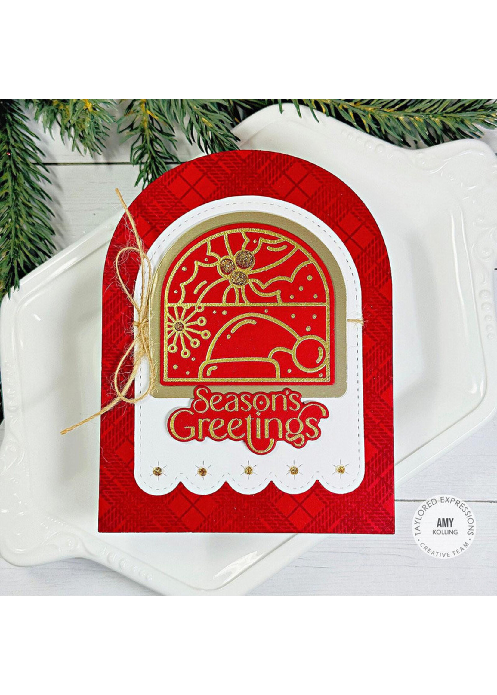 Taylored Expressions Cling Stamp, Arch Noel