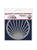 Ranger Dina Wakley Stencil, Burst Coaster