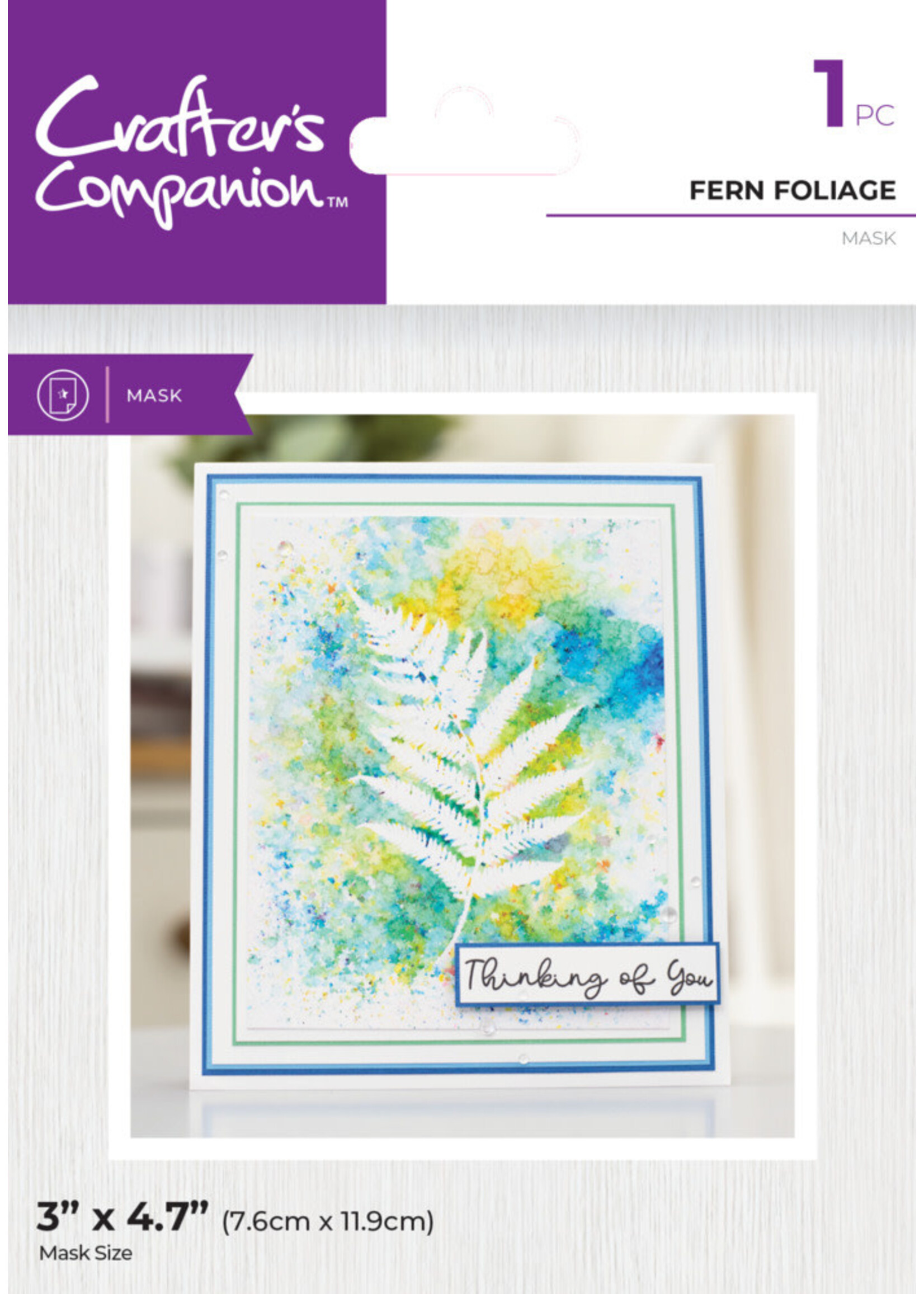 Crafter's Companion Mask, Fern Foliage
