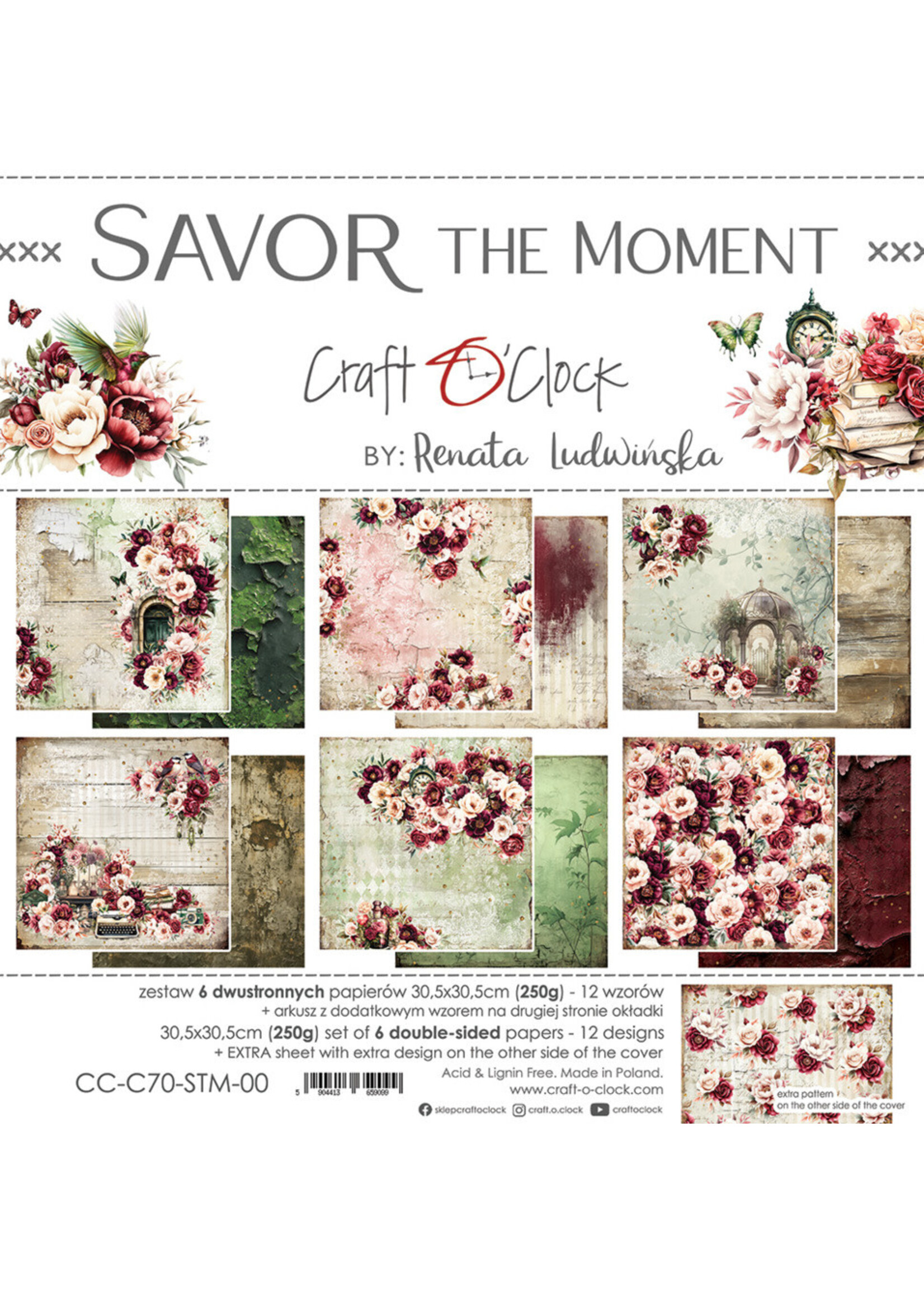 Craft O'Clock 12x12 Collection Pack, Savor the Moment