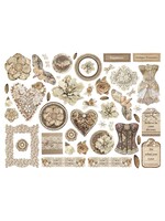 Stamperia Ephemera, Die Cuts Old Lace