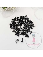 Brads 10mm, Jet Black (100)