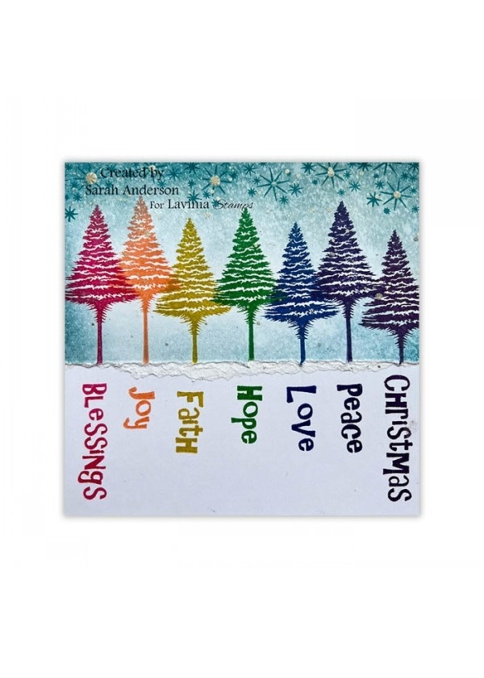 Lavinia Lavinia Stamp, Snowy Fir Tree - Small