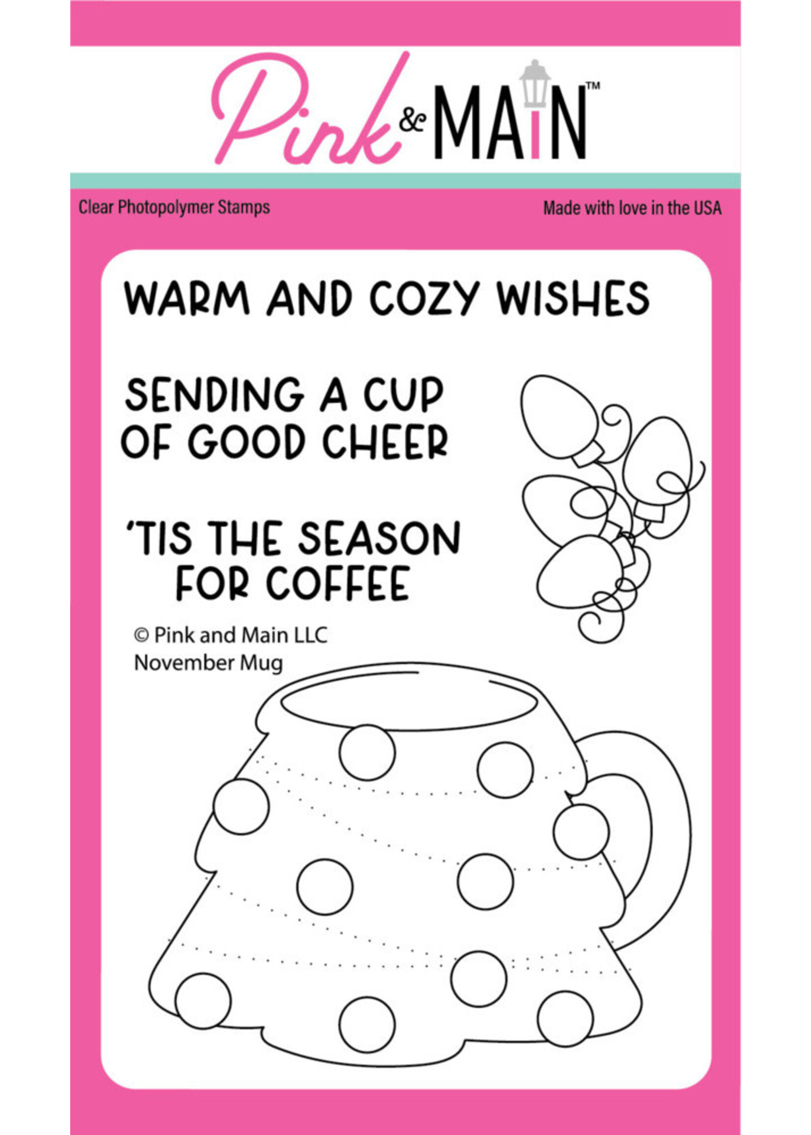 Pink & Main Stamp & Die Combo, November Mug