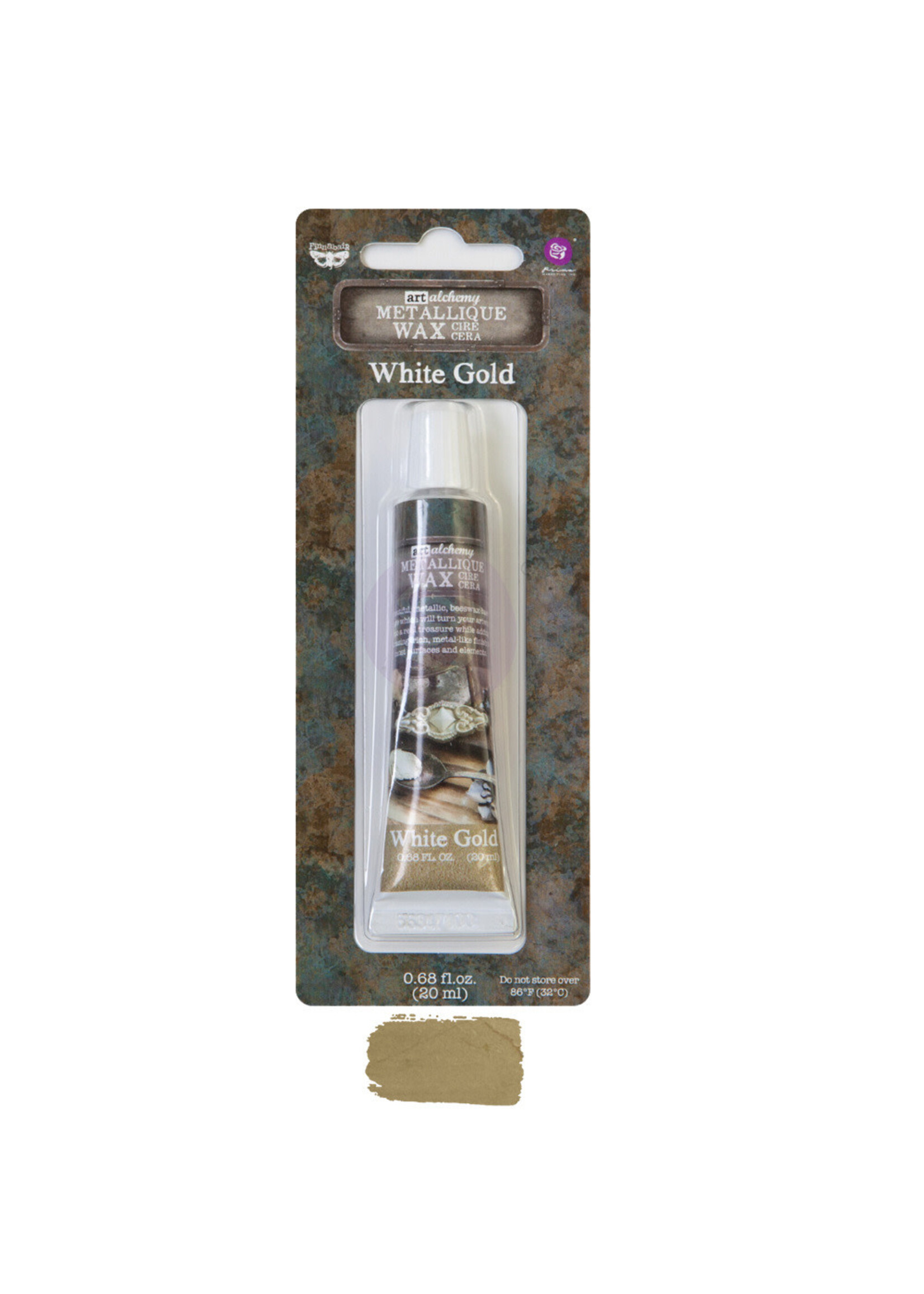 Prima Marketing ArtAlchemy Metallique Wax, White Gold