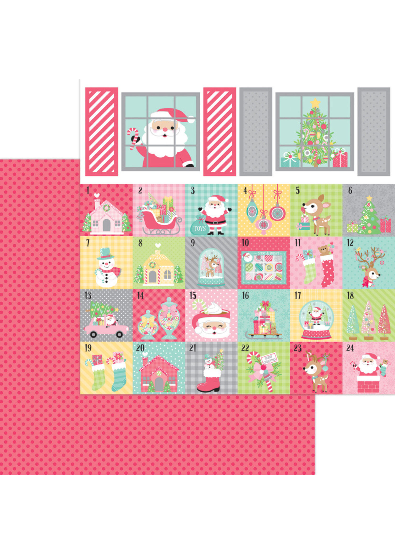 Doodlebug 12x12 Tinsel Time, Berry Merry
