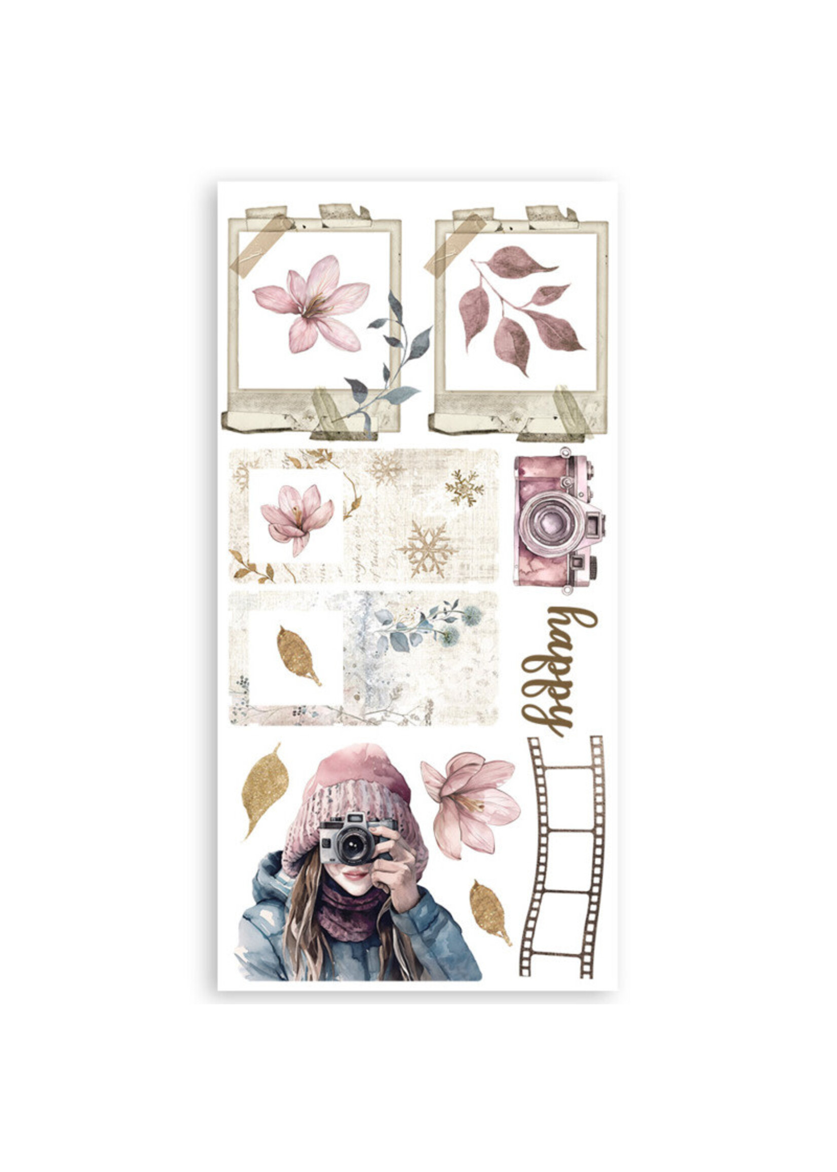 Stamperia Paper Cut-Outs, Create Happiness Dewdrops