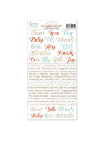 Mintay 12x6 Paper Stickers, Lullaby Lane - Words