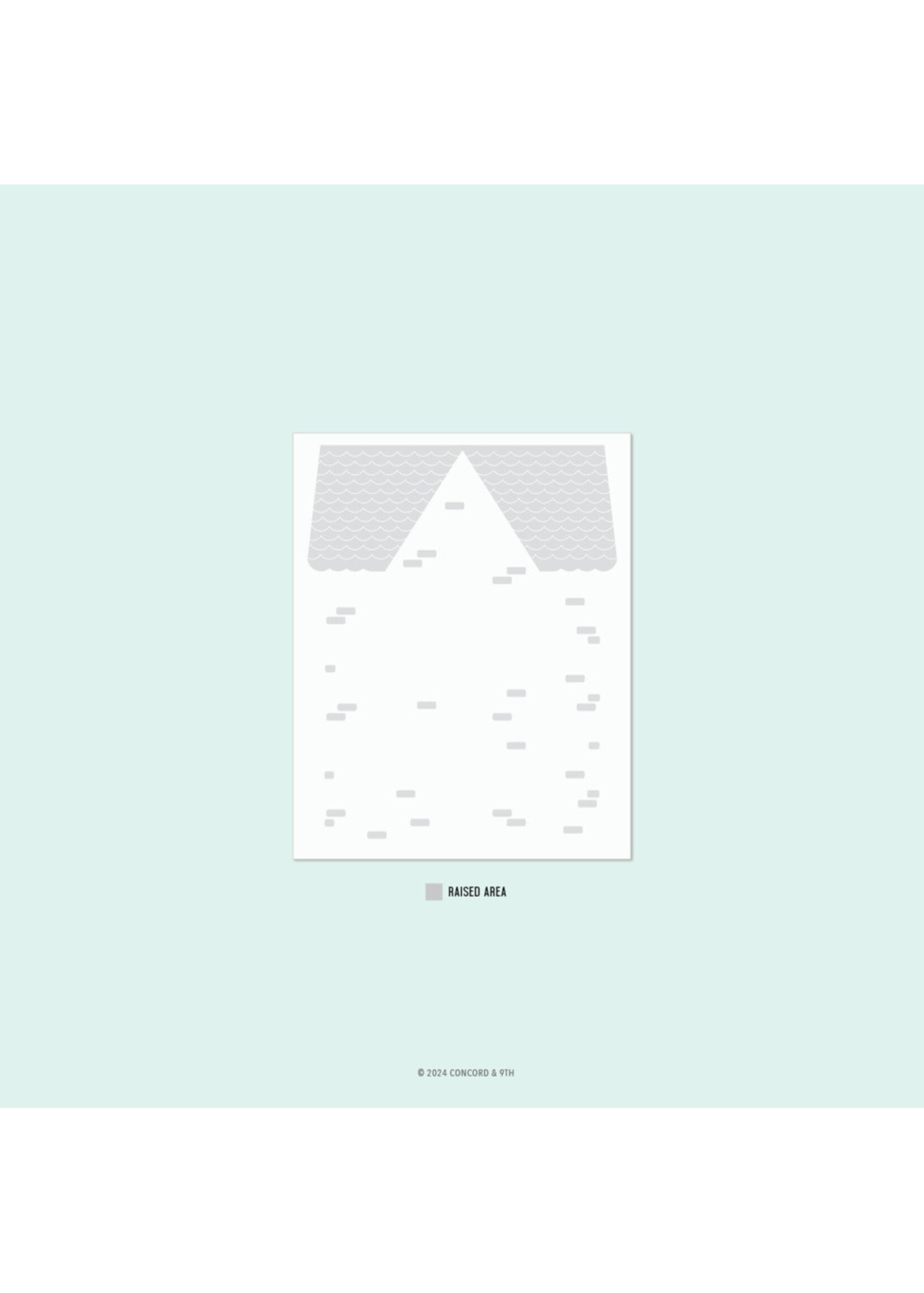 Concord & 9th Embossing Folder, Our House