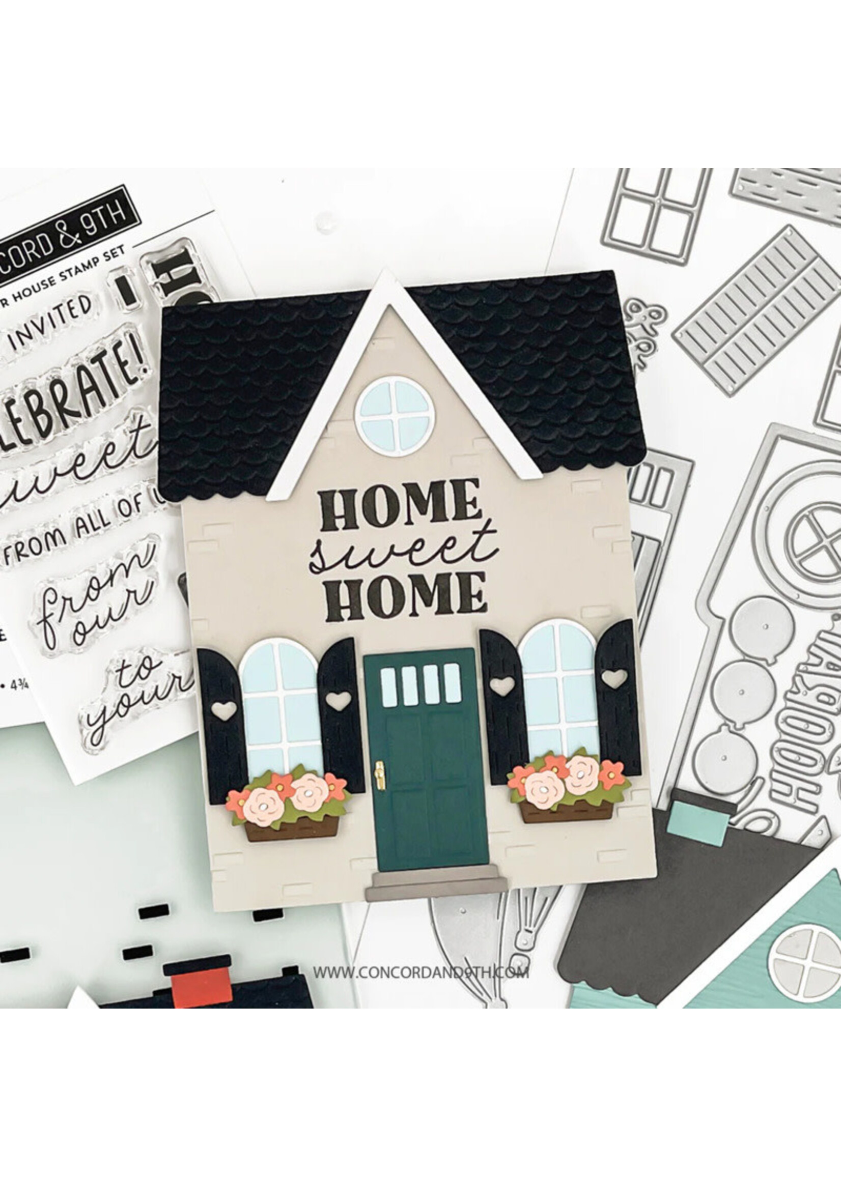 Concord & 9th Embossing Folder, Our House