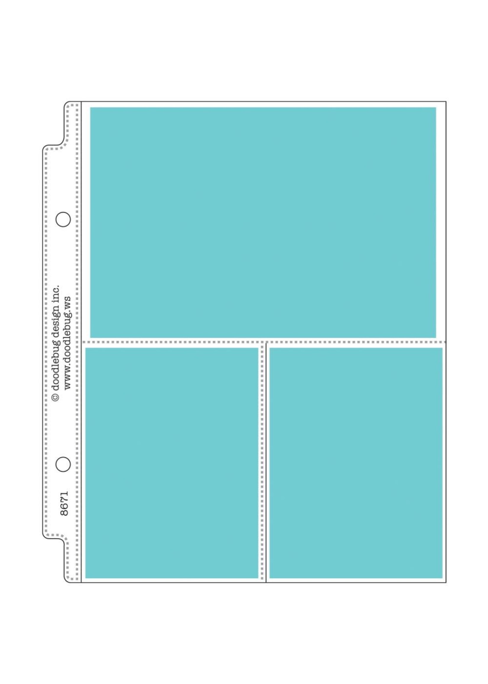 Doodlebug Mini Album Protectors, Assorted (12)