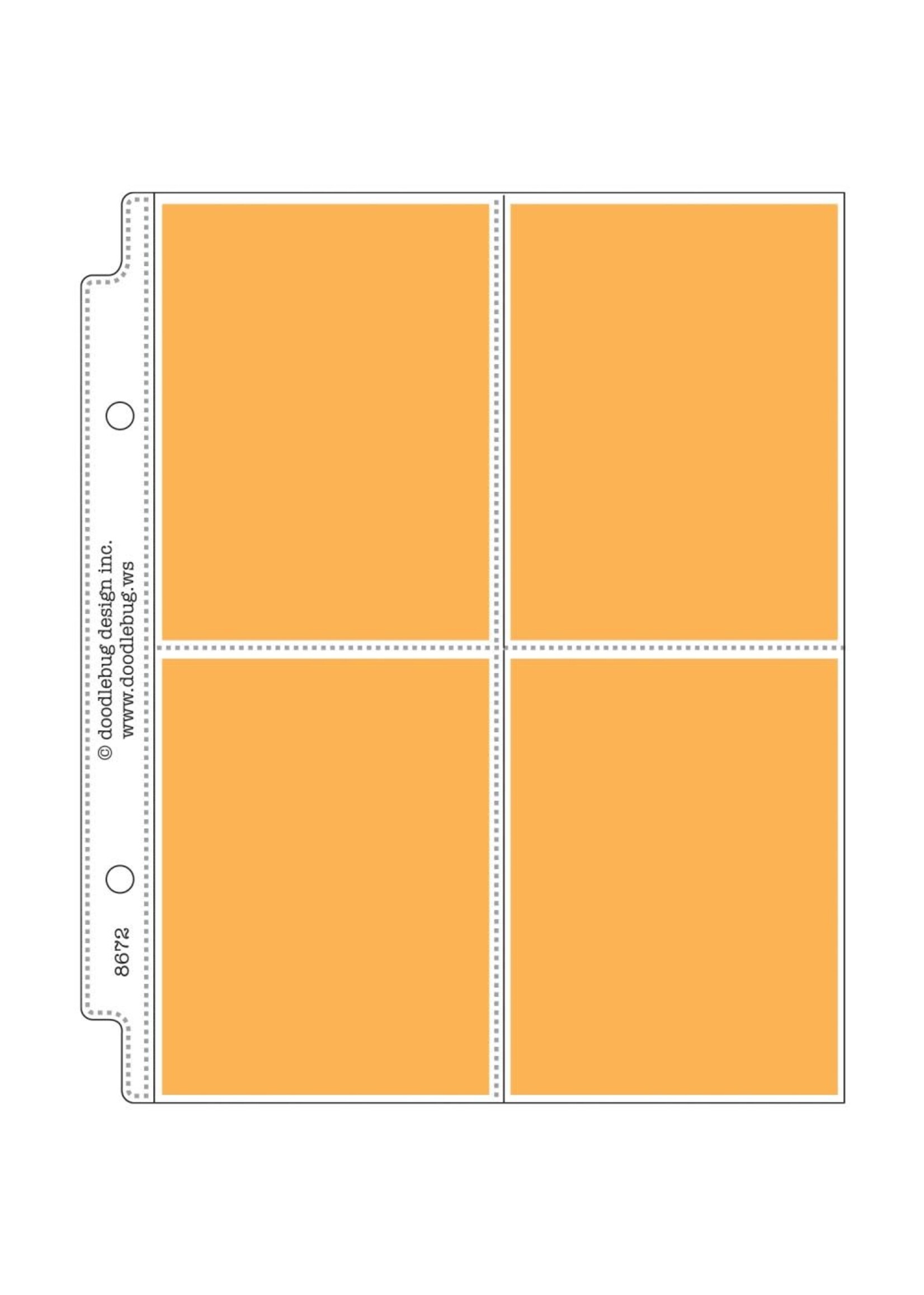Doodlebug Mini Album Page Protectors, 3"x4" (12)