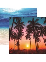 Reminisce 12x12 Pattern Paper, Costal Serenade On the Water