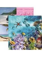 Reminisce 12x12 Pattern Paper, Costal Serenade Underwater
