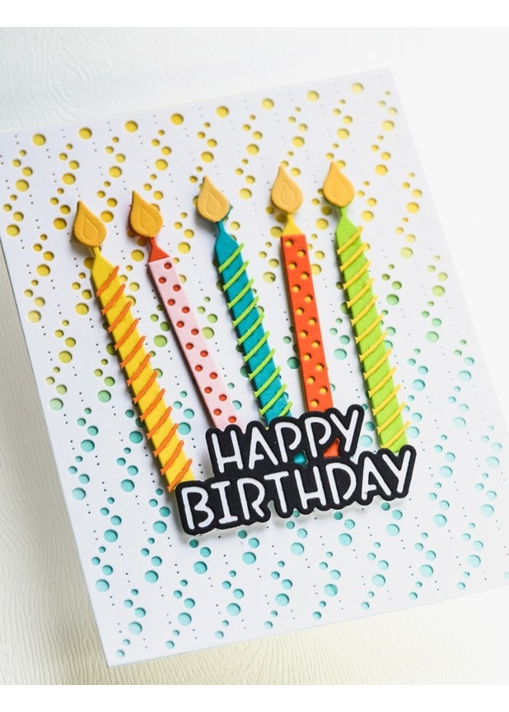Memory Box Memory Box Die, Bubble Dots Plate