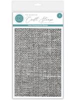 Craft Consortium CC Background Stamp, Hessian Texture
