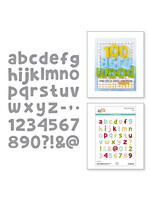 Spellbinders Die, Pooh's Alphabet, Numbers & More Etched from the Say Cheese Collection