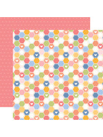 Echo Park 12x12 Blossoms & Bees, Bright Hexagons
