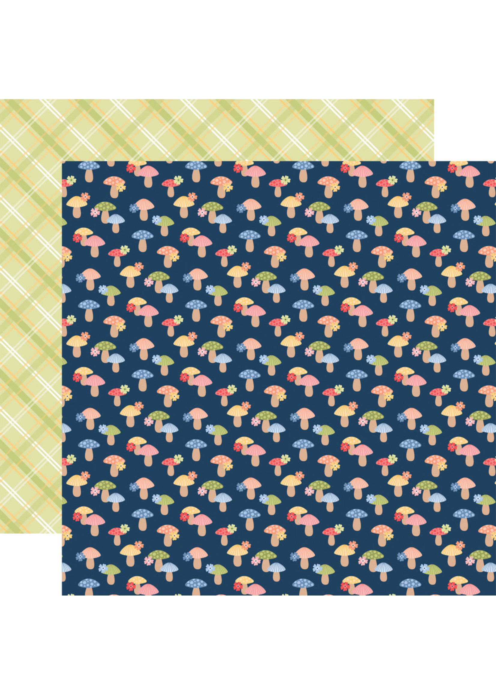 Echo Park 12x12 Blossoms and Bees, Lovely Mushrooms