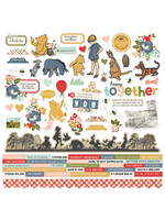 Simple Stories 12x12 Cardstock Stickers, Say Cheese Classic Pooh