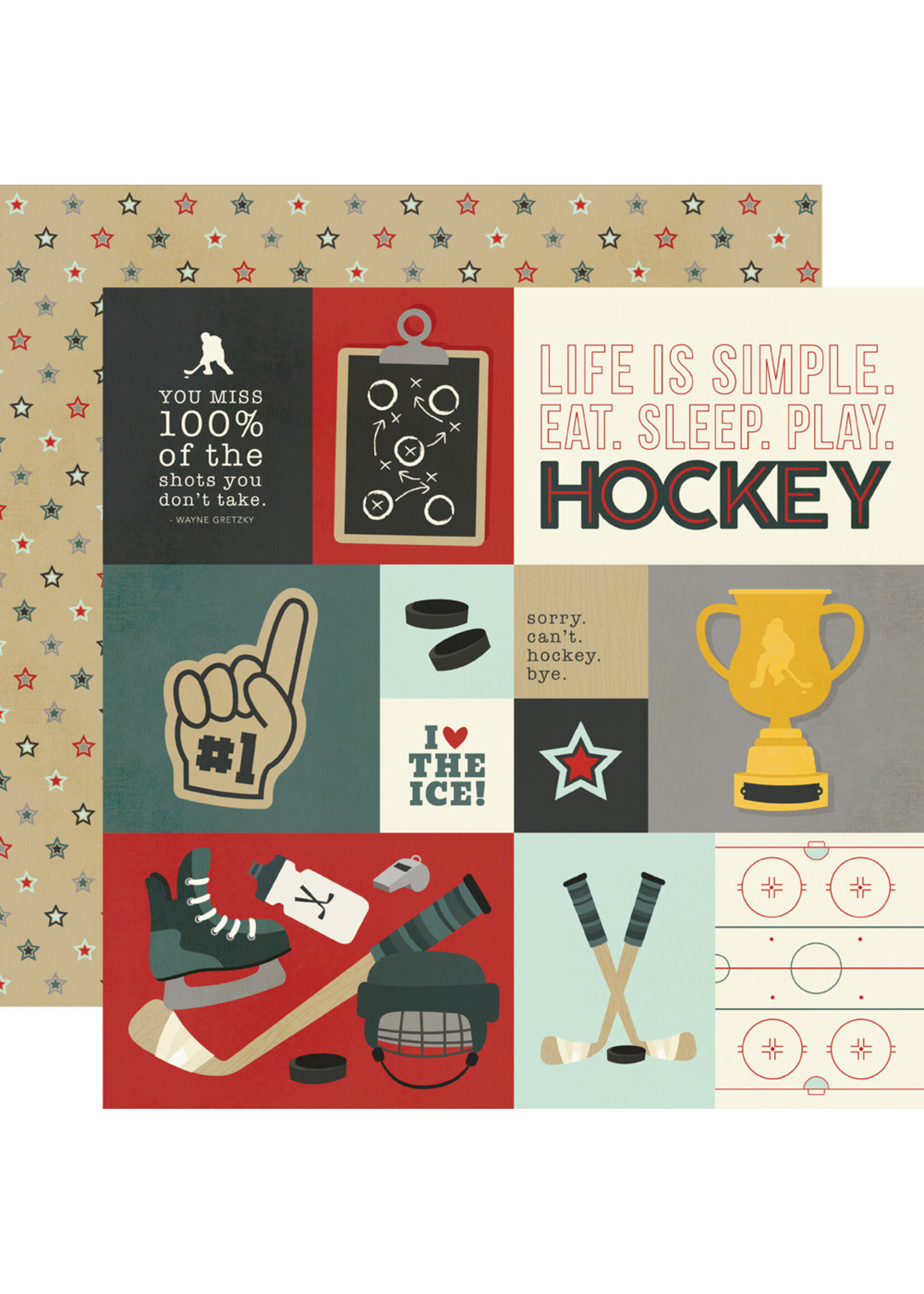 Simple Stories 12x12 Hockey, Elements
