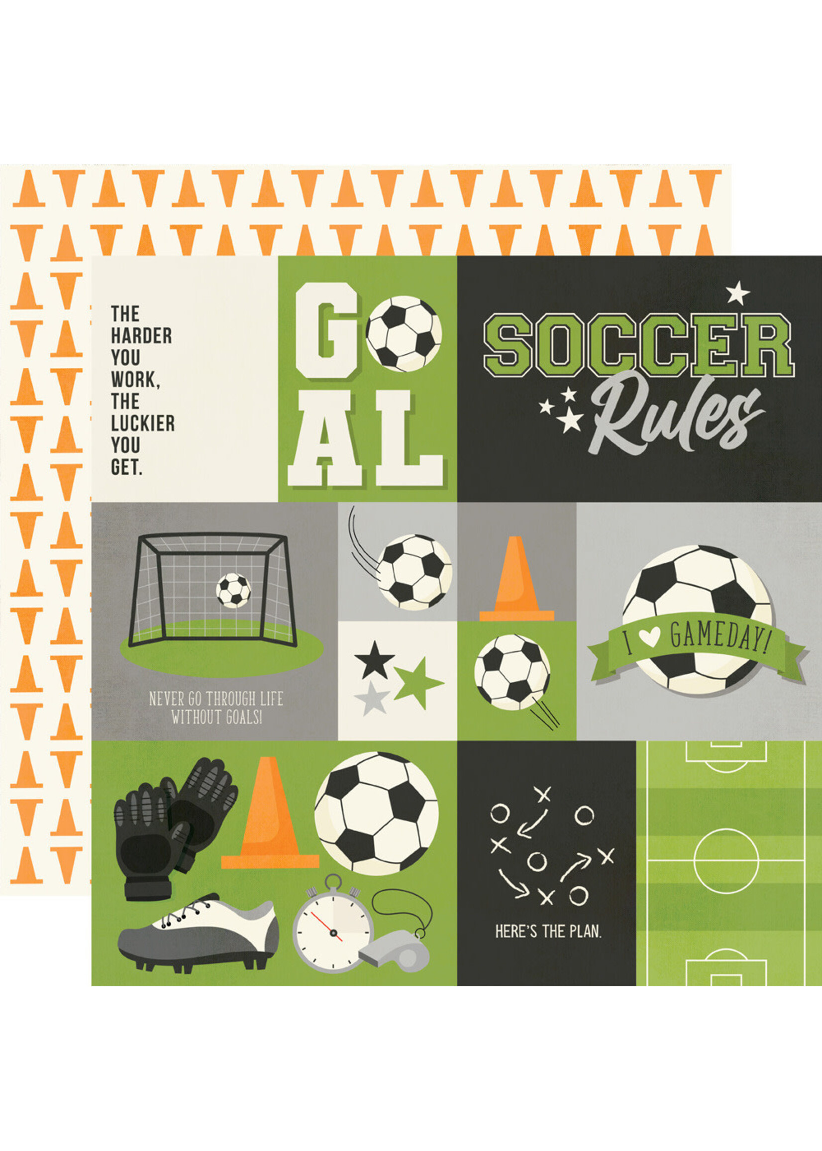Simple Stories 12x12 Soccer, Elements